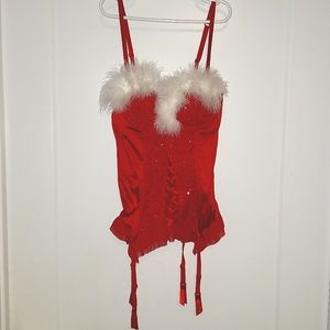 La SENZA Christmas themed Corset, Size XS.